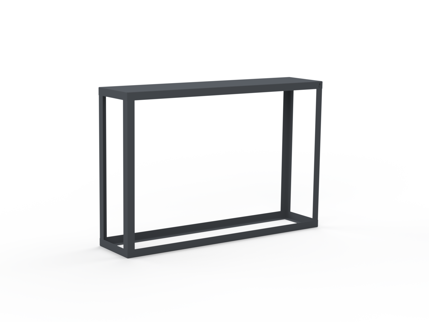 Kaminholzregal pulverbeschichtet RAL7035 offen