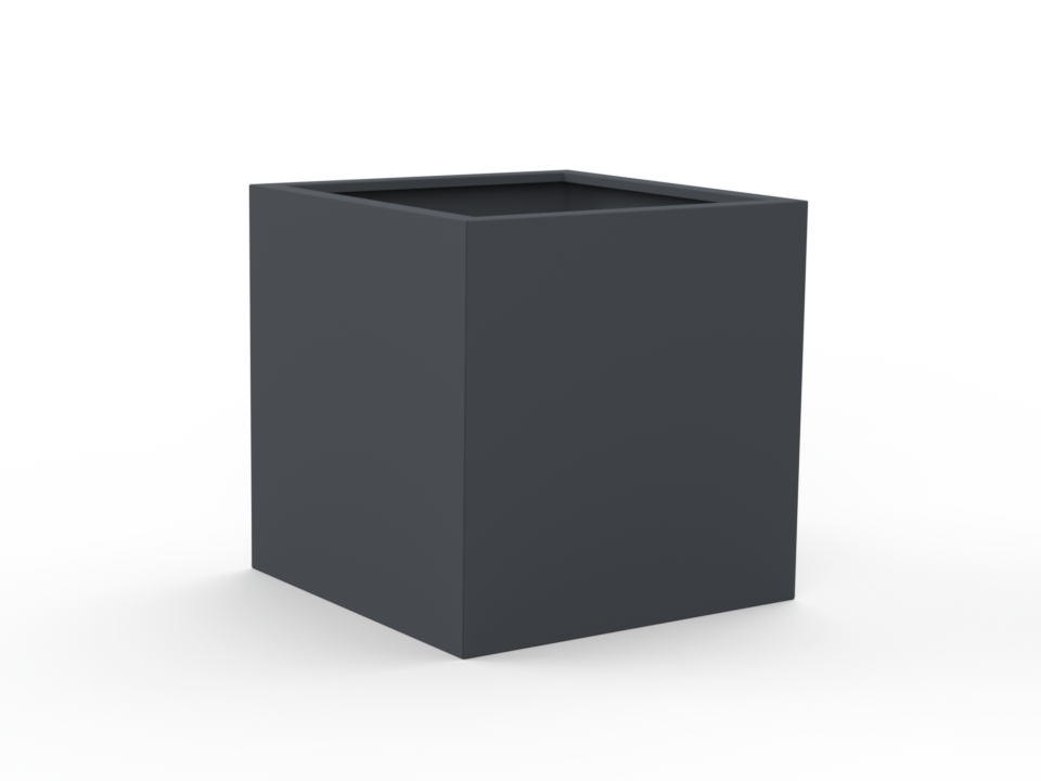 Hochbeet - Lichtgrau matt - mit Abschlusskante - Variante