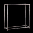 Kaminholzregal BASIC 100 × 100 cm - natürliche Rostpatina - Offen geschraubt