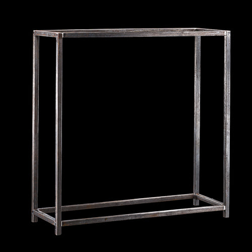Kaminholzregal BASIC 100 × 100 cm - natürliche Rostpatina - Offen geschraubt