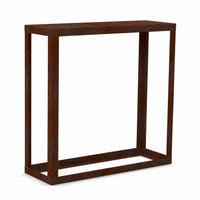 Kaminholzregal STANDARD 120 × 120 cm - natürliche Rostpatina - Offen