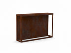 Kaminholzregal STANDARD 200 × 120 cm - natürliche Rostpatina - Rückwand