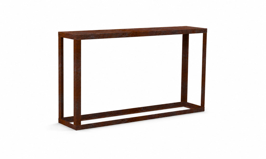 Kaminholzregal STANDARD 200 × 120 cm - natürliche Rostpatina - Offen - Variante