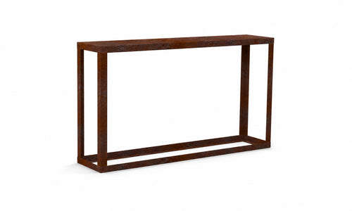 Kaminholzregal STANDARD 200 × 120 cm - natürliche Rostpatina - Offen