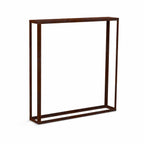 Kaminholzregal STANDARD 200 × 200 cm - natürliche Rostpatina - Offen