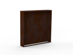 Kaminholzregal - natürliche Rostpatina - Rückwand+Seitenwände