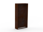 Kaminholzregal - natürliche Rostpatina - Rückwand+Seitenwände