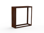 Kaminholzregal - natürliche Rostpatina - Linke Seitenwand