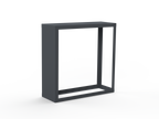 Kaminholzregal - Lichtgrau matt - Linke Seitenwand