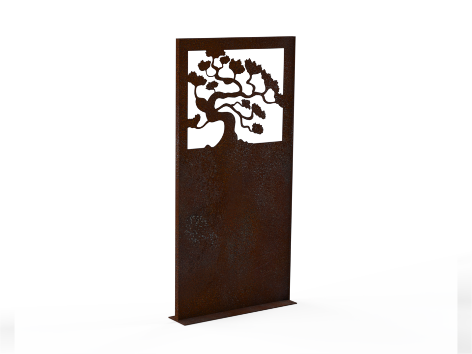 Sichtschutzwand - Motiv Bonsai Baum